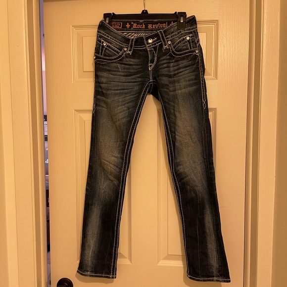 Buckle Sparkly Rock Revival Jeans - Picture 7 of 7